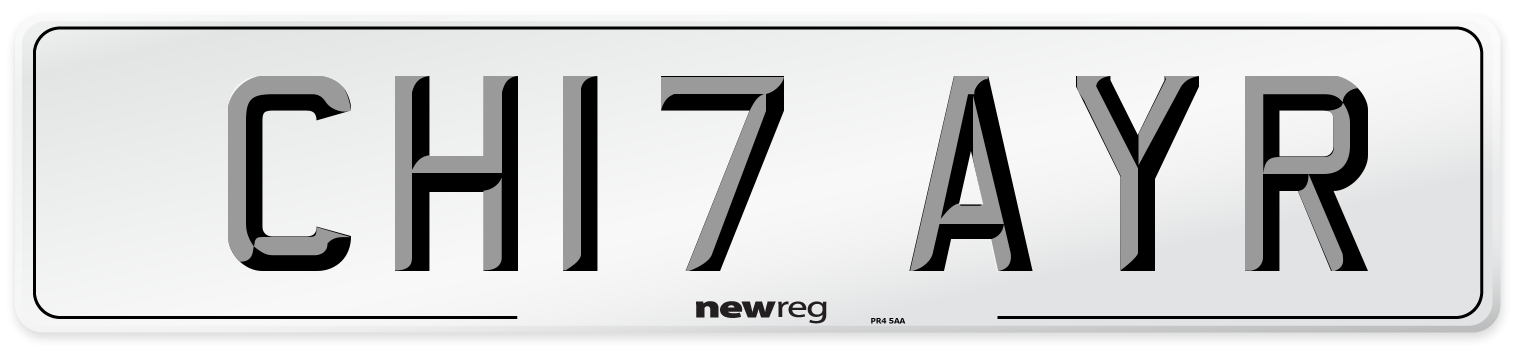 CH17 AYR Number Plate from New Reg